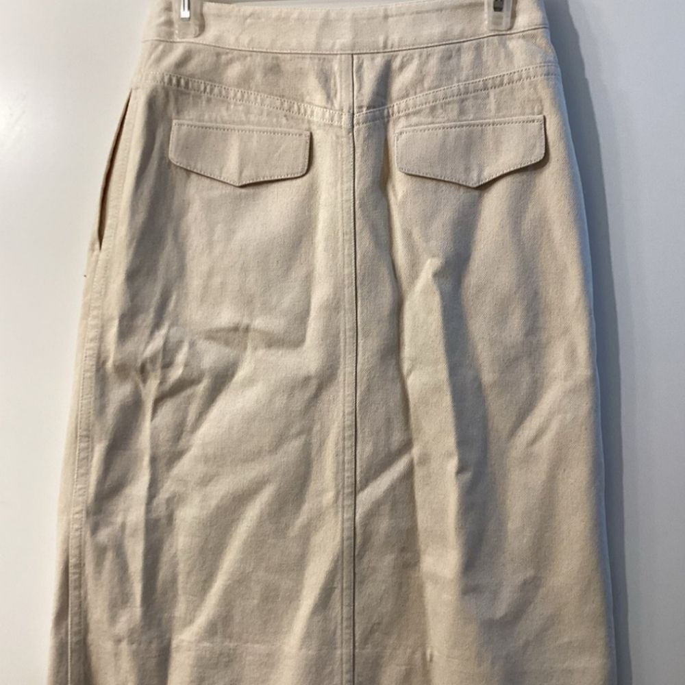 Maria McManus‎ A-Line Wrap Skirt Cream/Beige Women’s Size 0 - Picture 7 of 9